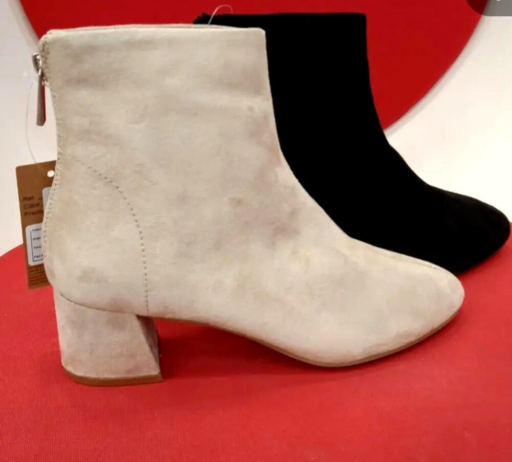 Botins ante negra / blanc