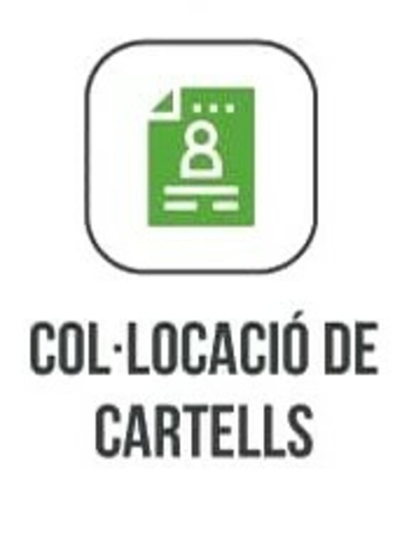 Col·locació de cartells